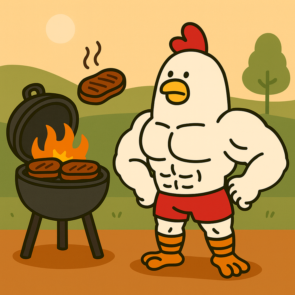 Ragebeak relaxing with Grill 